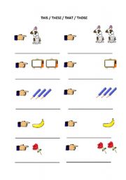 English Worksheet: Demonstrative pronouns 