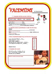 English Worksheet: Valentine song by Kina Grannis
