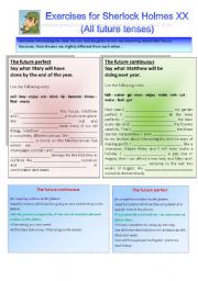 Sherlock Holmes case XX Follow-up: The future tenses