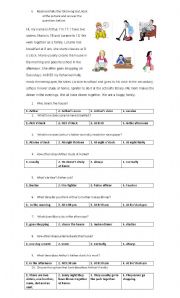 English Worksheet: My Family
