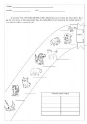English worksheet: The tortoise and the hare