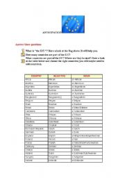 English worksheet: europe