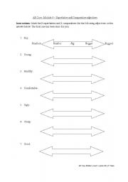 English Worksheet: comparative and superlative adjs