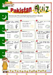 English Worksheet: Pakistan  Quiz