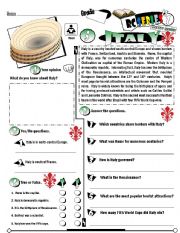 English Worksheet: RC Series_Level 01_Country Edition 05 Italy