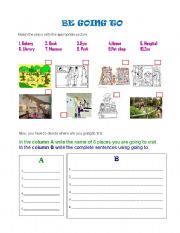 English Worksheet: BE GOING TO