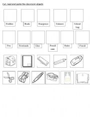 English Worksheet: classroom