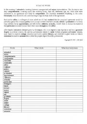 English worksheet: vocabulary