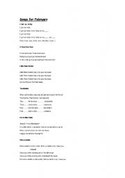 English Worksheet: i do this for february