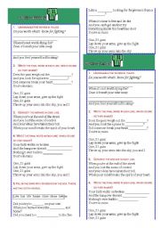 English Worksheet: Green Day 21 Guns