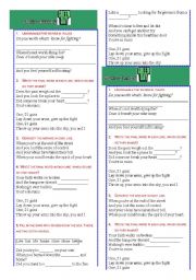 English Worksheet: Green Day 21 Guns