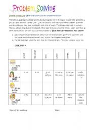 Information Exchange and Problem Solving: When can the committee meet?