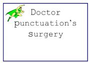 English Worksheet: Doctor Punctuation Surgery