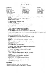 English Worksheet: Present Perfect - guide