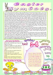 English Worksheet: EASTER SYMBOLS.