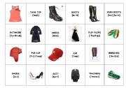 English worksheet: Clothes flashcards