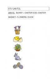 English worksheet: its easter