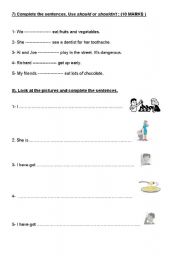 English Worksheet: comparative