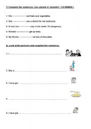 English worksheet: comparative