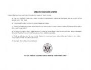 English Worksheet: Utopia