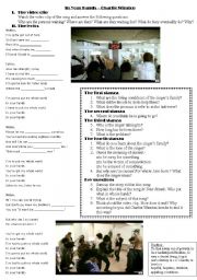 English Worksheet: In Your Hands by Charlie Winston,  a song on immigration