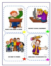 English Worksheet: CLASS RULES