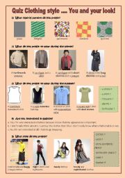 QUIZ clothing style .... you and your style ! *FULLY EDITABLE*