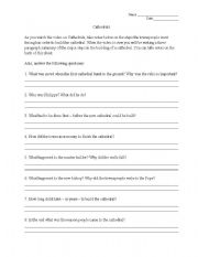 English Worksheet: Catherdral Video Guide