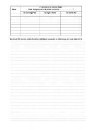 English Worksheet: Childhood Memory