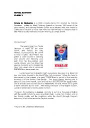 English Worksheet: crazy in alabama reading/worksheet