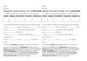English Worksheet: Printable exercise to practice vocabulary, first conditional, modals and future 