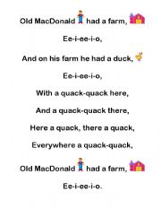 Old MacDonald Had A Farm