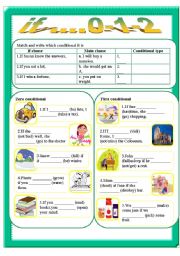 English Worksheet: If  0-1-2