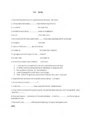 English worksheet: lesson plan