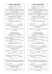 English Worksheet: Teaching with Lyrics - Body Parts