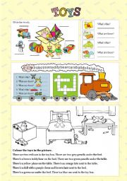 English Worksheet: TOYS