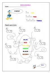 English Worksheet: Colors