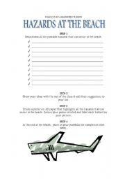 English Worksheet: Beach Hazards