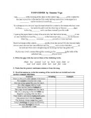 English Worksheet: TOMS DINER