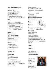 English Worksheet: Hey Soul Sister