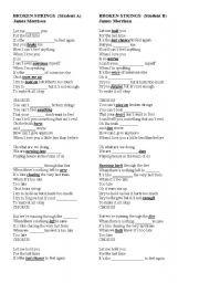 English worksheet: Broken Strings