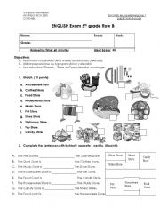 English Worksheet: English test 