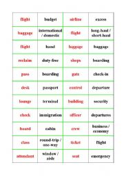 airport vocabulary (dominoes)