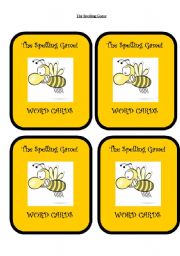 English Worksheet: The Spelling Game