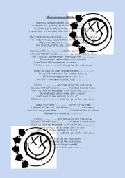 English worksheet: The Rock Show (Blink 182)