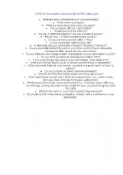 English Worksheet: Asking about personality