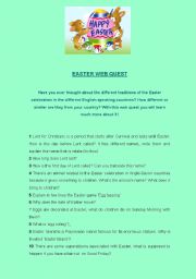 EASTER WEB QUEST