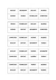 English worksheet: What a wonderful world Bingo Cards