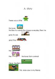 English Worksheet: farm animals