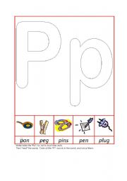 English worksheet: Phonic Recognition Pp